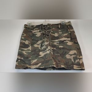 Forever 21 Camouflage Denim Mini Skirt